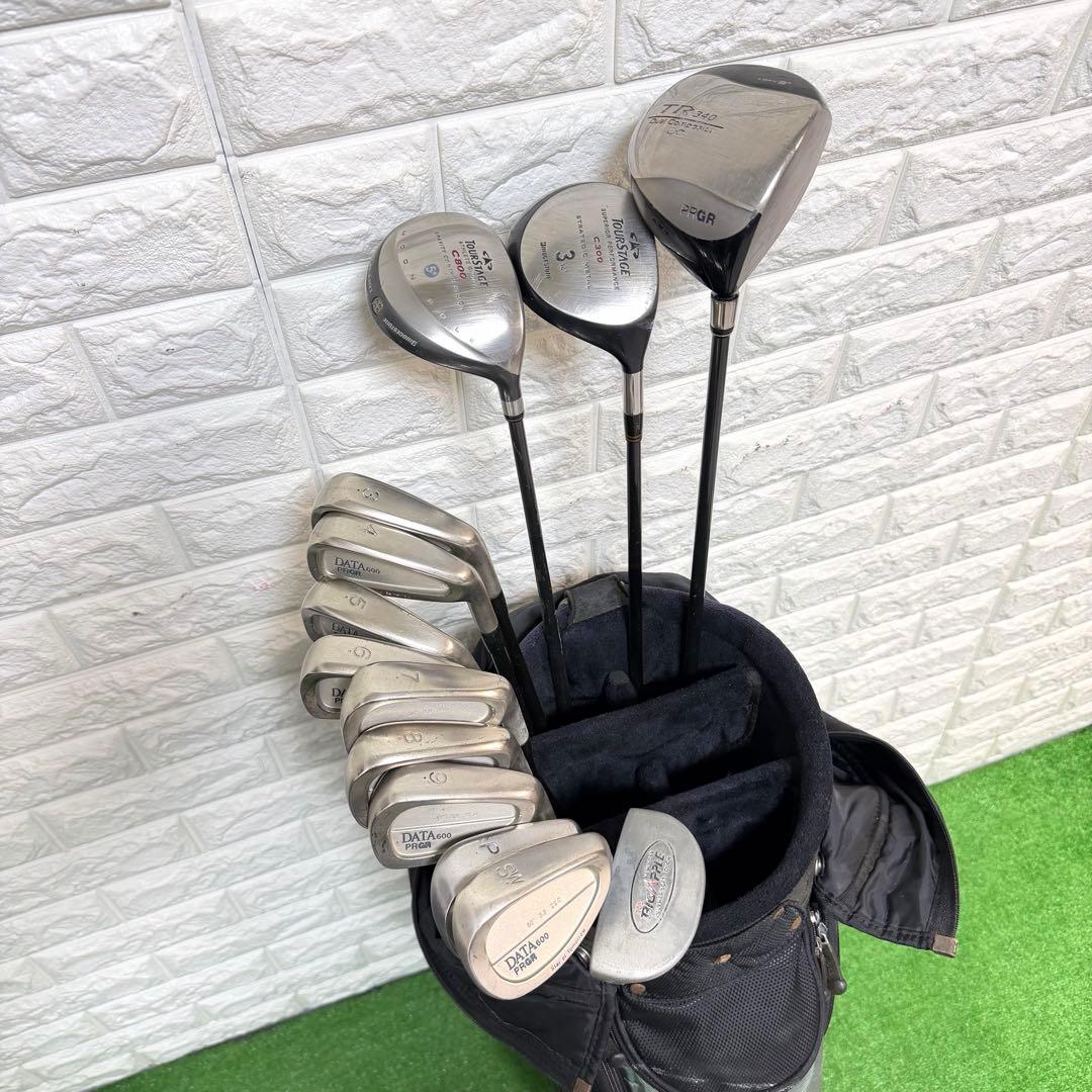 ゴルフセット　初心者応援　PRGR メンズ　ラウンド仕様　すぐ使える　右打ち