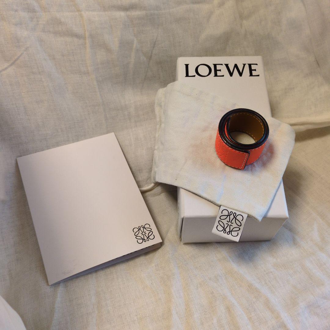 LOEWE ロエベ スラップブレスレット オレンジ 箱・巾着付き