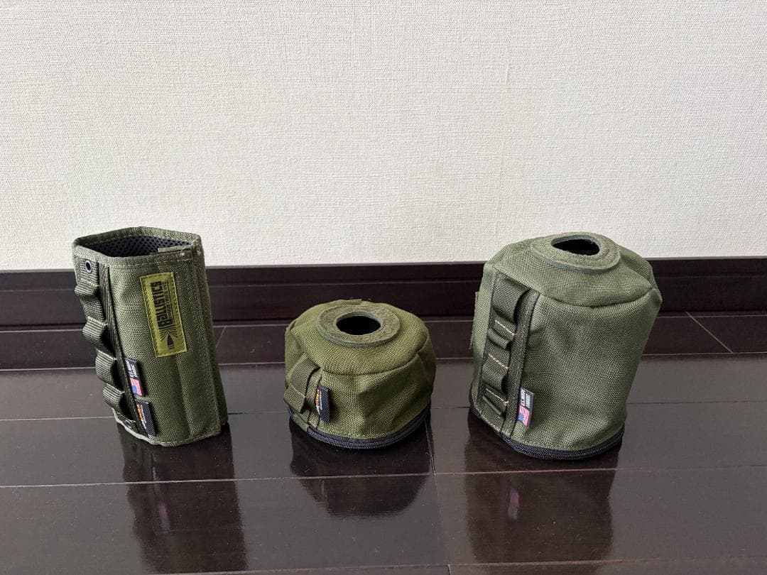 BALLISTICS ガス缶ケース3個セット オリーブ BALLISTICS consterior.com