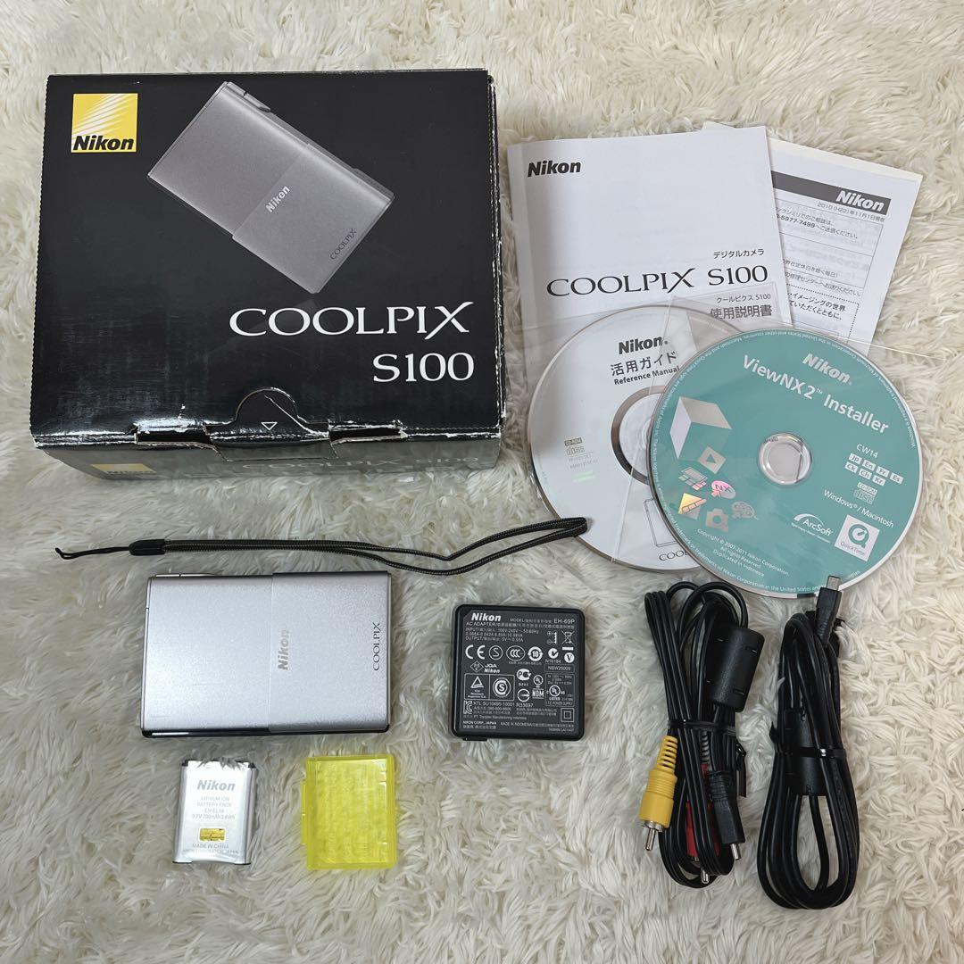 Nikon COOLPIX S100 コンパクトデジタルカメラ プラチナシルバー