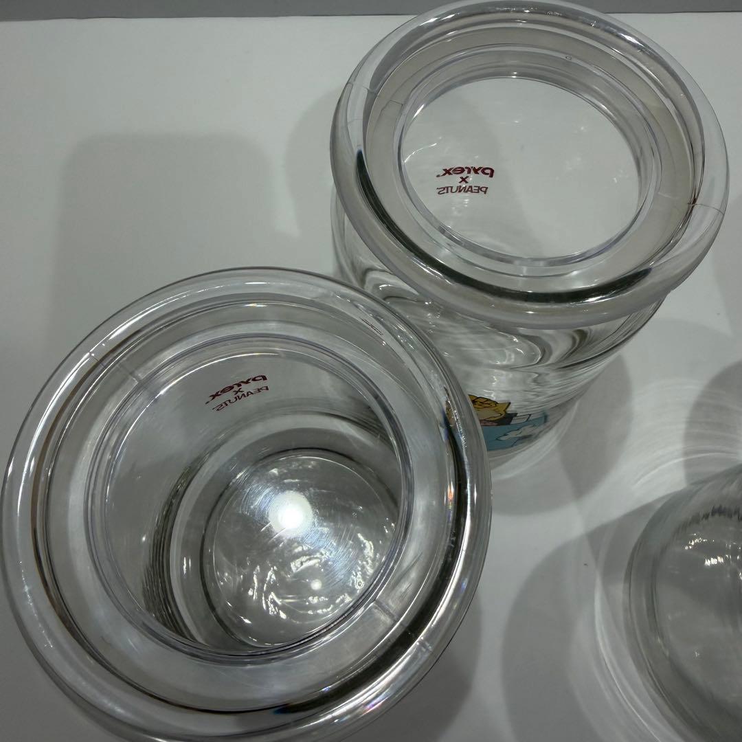 スヌーピー　パイレックスPyrex ガラス　キャニスターセット
