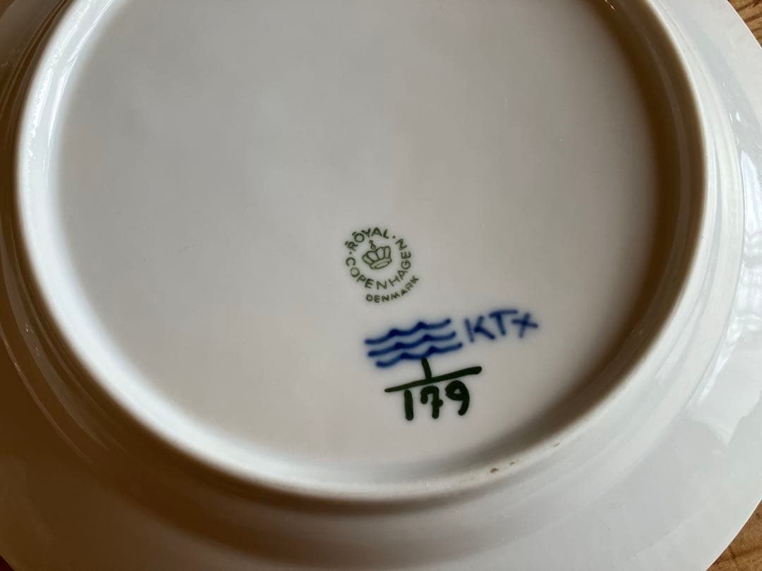 ロイヤルコペンハーゲン ブルーフルーテッド 19デザートプレート×3