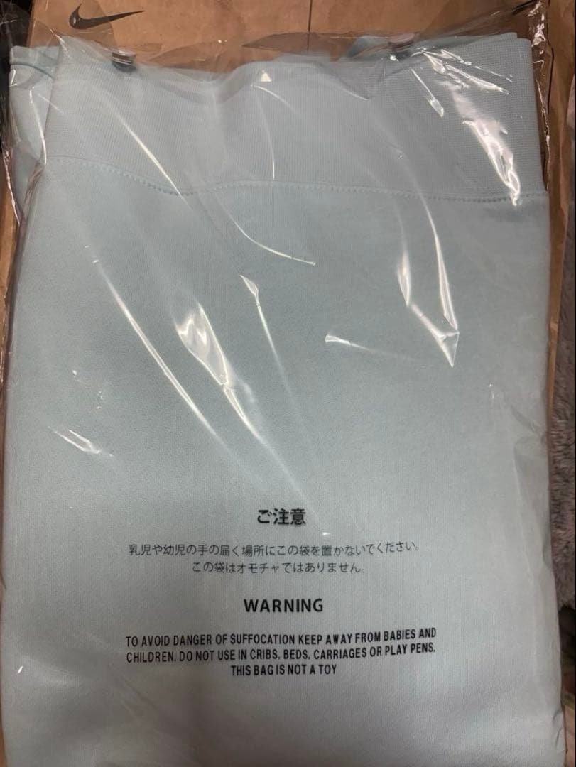 Nike 水色スウェットトレーナー