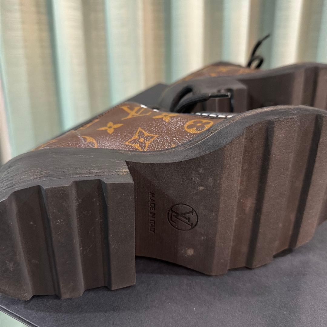 ぶ*う様 Louis Vuitton 36 モノグラムローファー厚底　百貨店購入