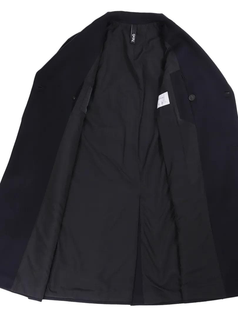 HEVO GALATONE ダブルブレスト コート 黒 48 - メルカリ