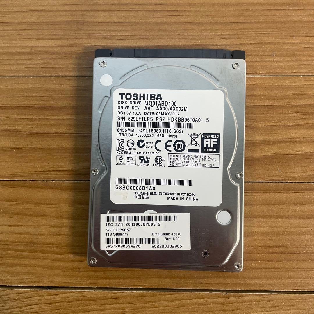 2.5インチ内蔵型HDD 1000GB個 正常動作品 使用時間 400時間 - メルカリ