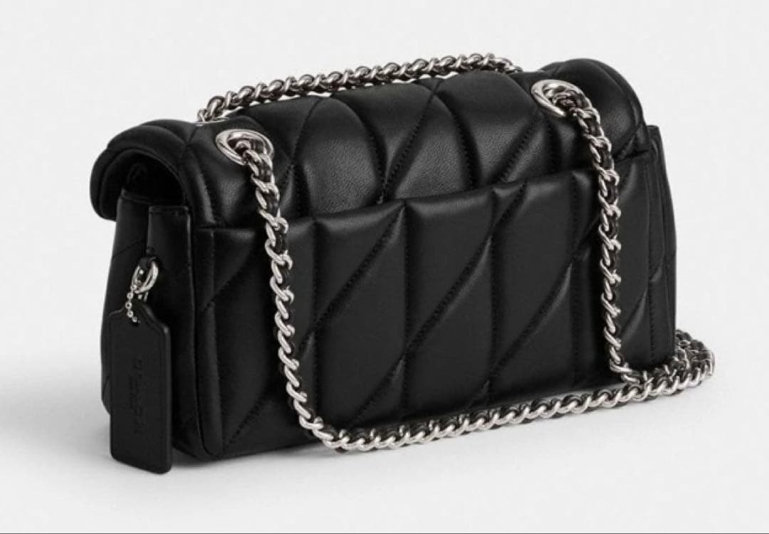 【新品】COACH タビー ショルダー バッグ 20・キルティング　シルバー