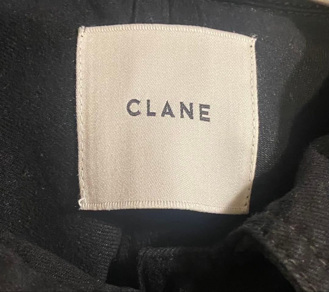 新品未使用タグ付き クラネ CLANE DENIM CAPE COAT ブラック