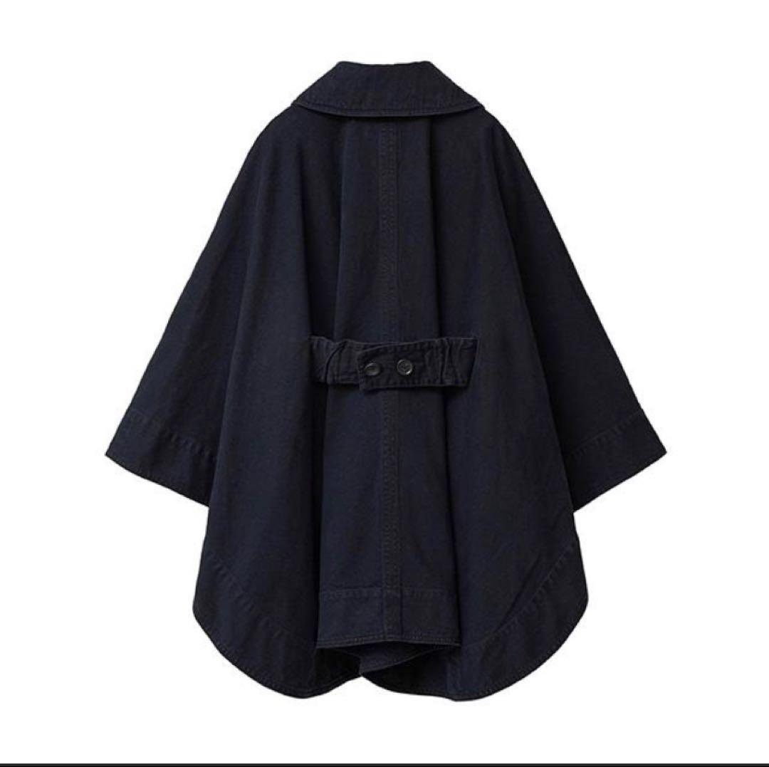 新品未使用タグ付き クラネ CLANE DENIM CAPE COAT ブラック