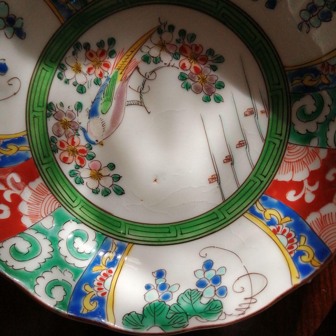 伊万里　色絵膾皿　15枚　14.5cm　明治期