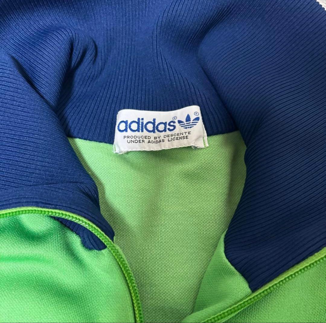 adidas 80sトラックジャケット緑古着