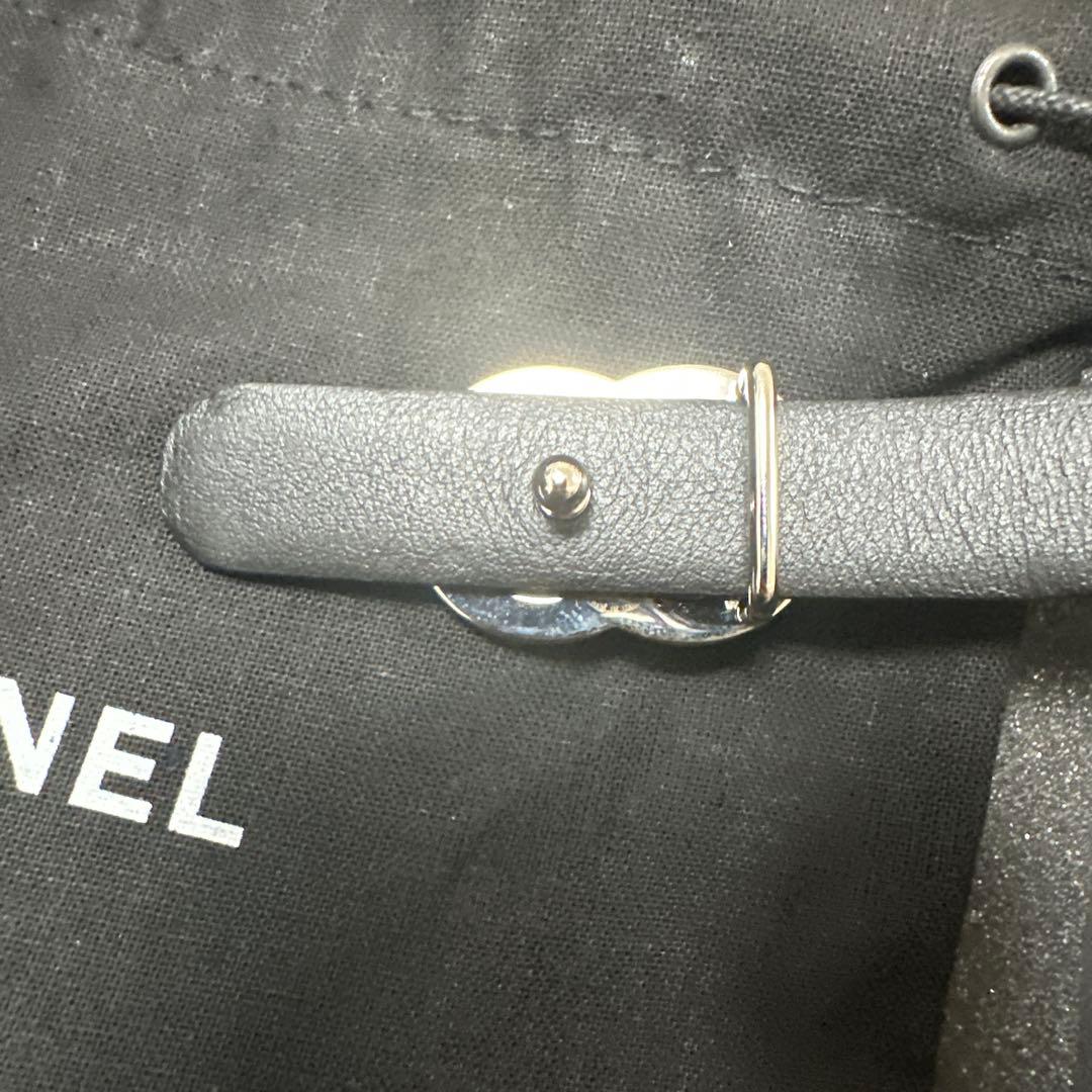 CHANEL ブラウンレザーベルト