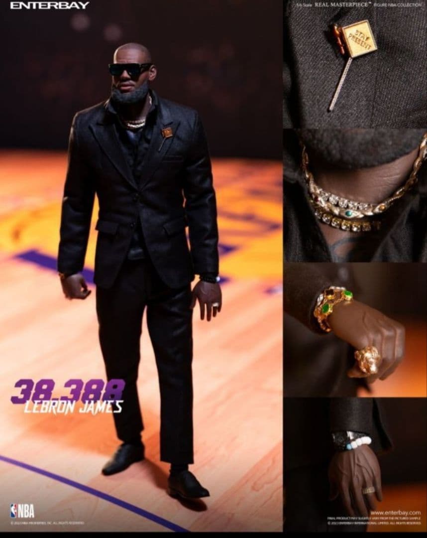 新品未使用 エンターベイ 1/6 レブロン・ジェームズ アクション