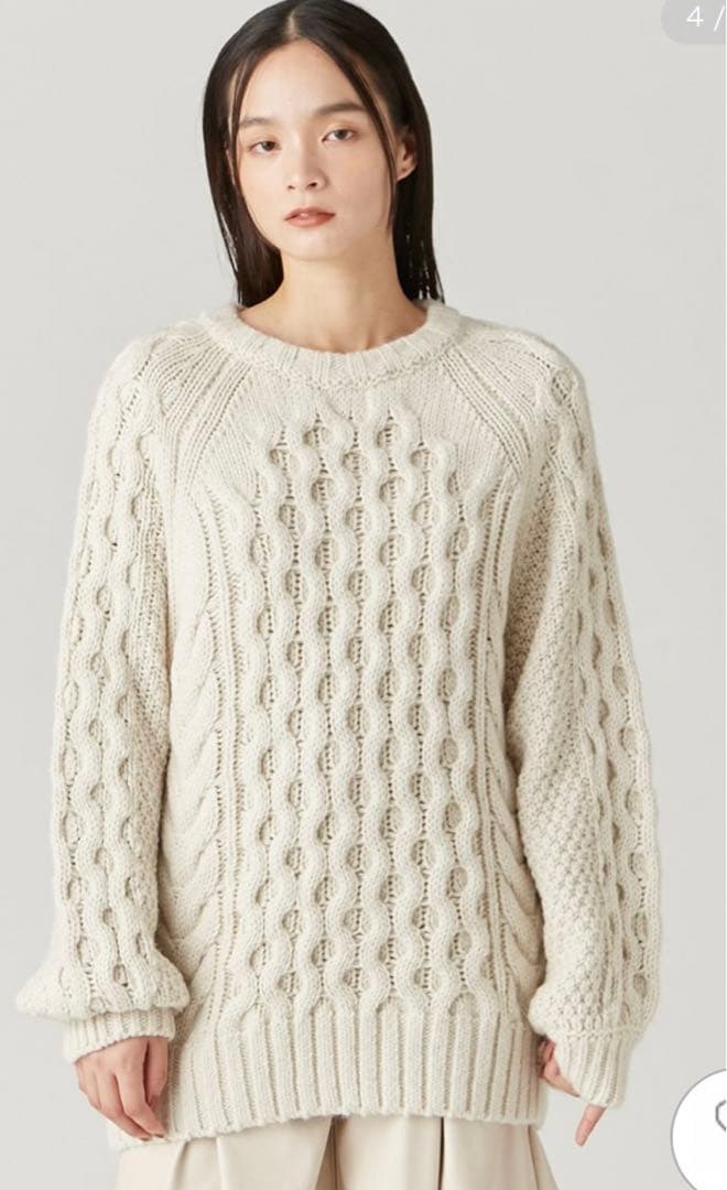 新品未使用⭐︎FRAY I.D⭐︎フレイアイディー⭐︎ケーブルニットミニワンピース