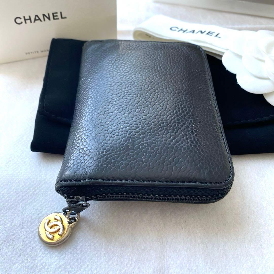 shun　CHANEL シャネル　キーケース　キャビアスキン ココマーク