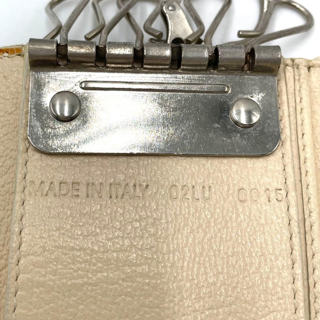 レア‼️、Christian Diorトロッター柄サドル 6連キーケース