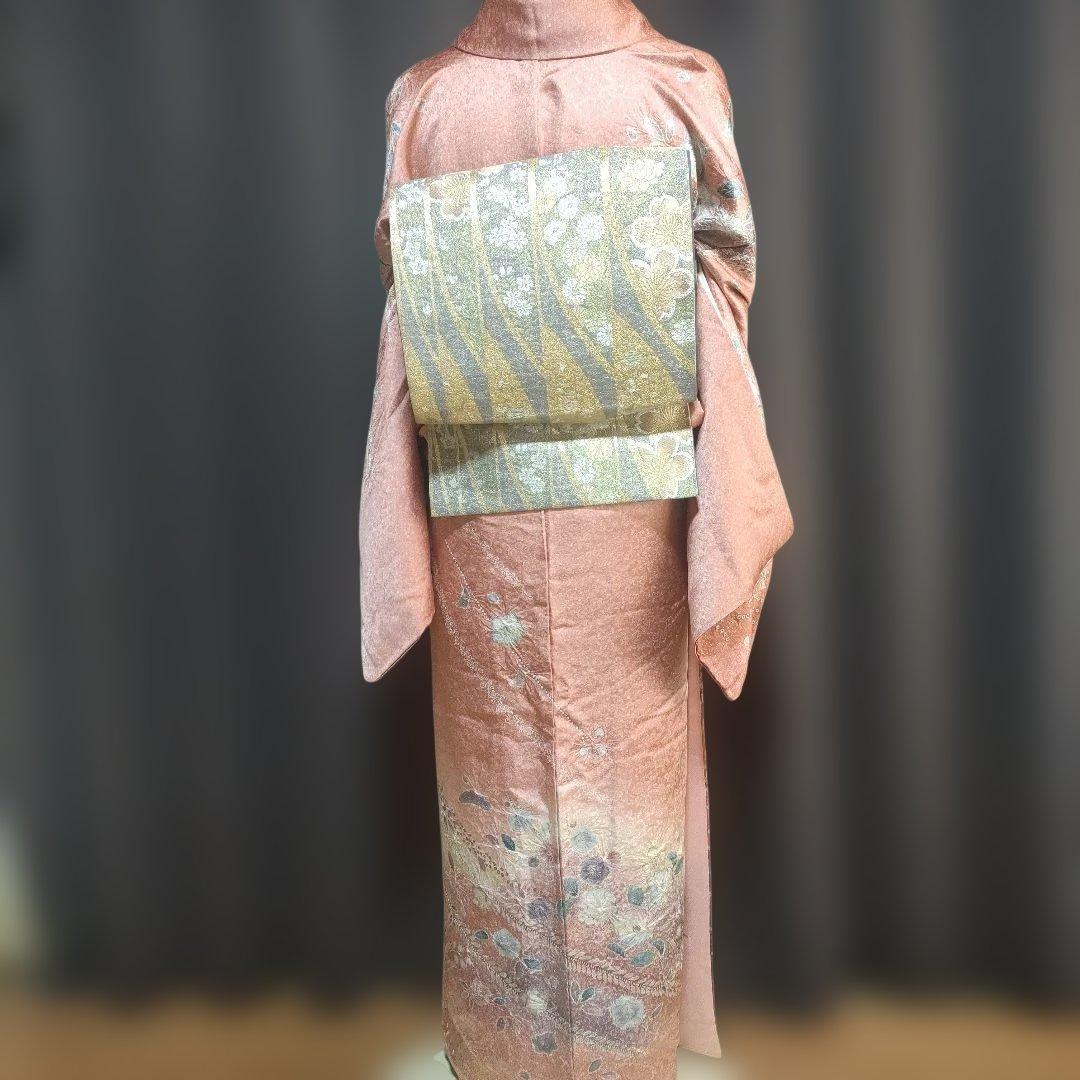 訪問着フルセット 辻が花袖丈長め