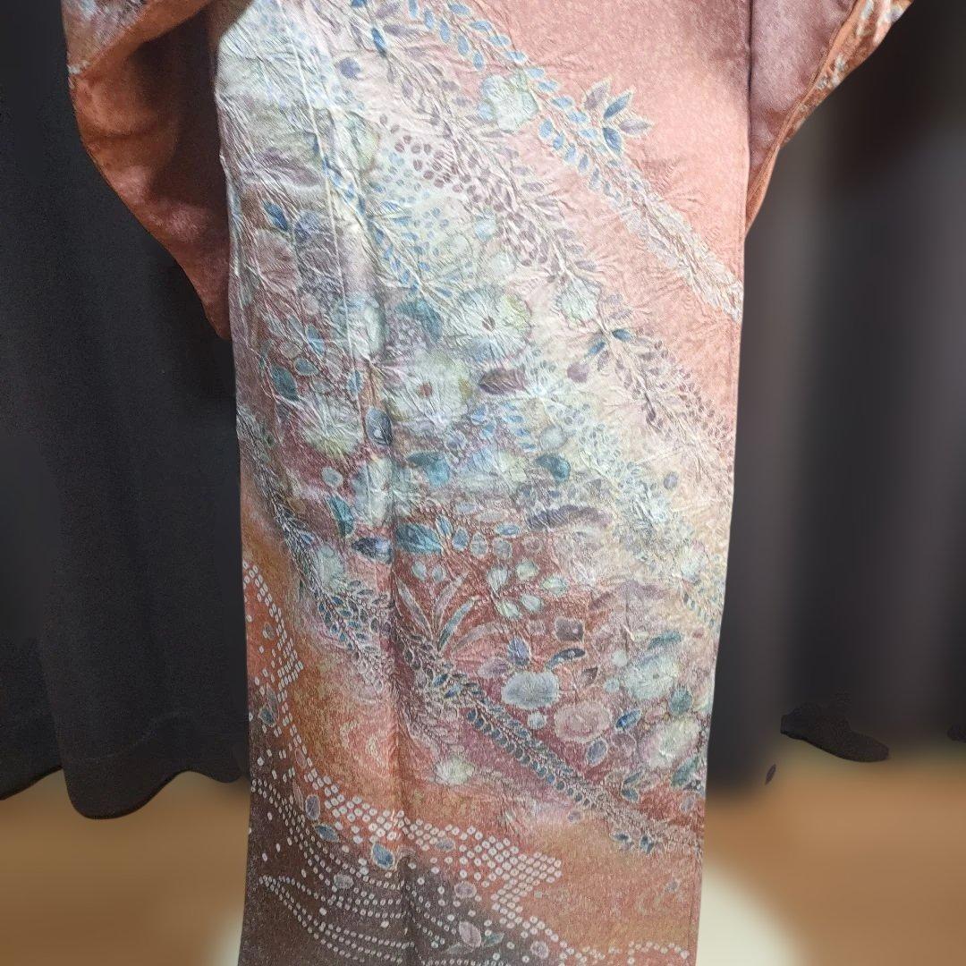 訪問着フルセット 辻が花袖丈長め