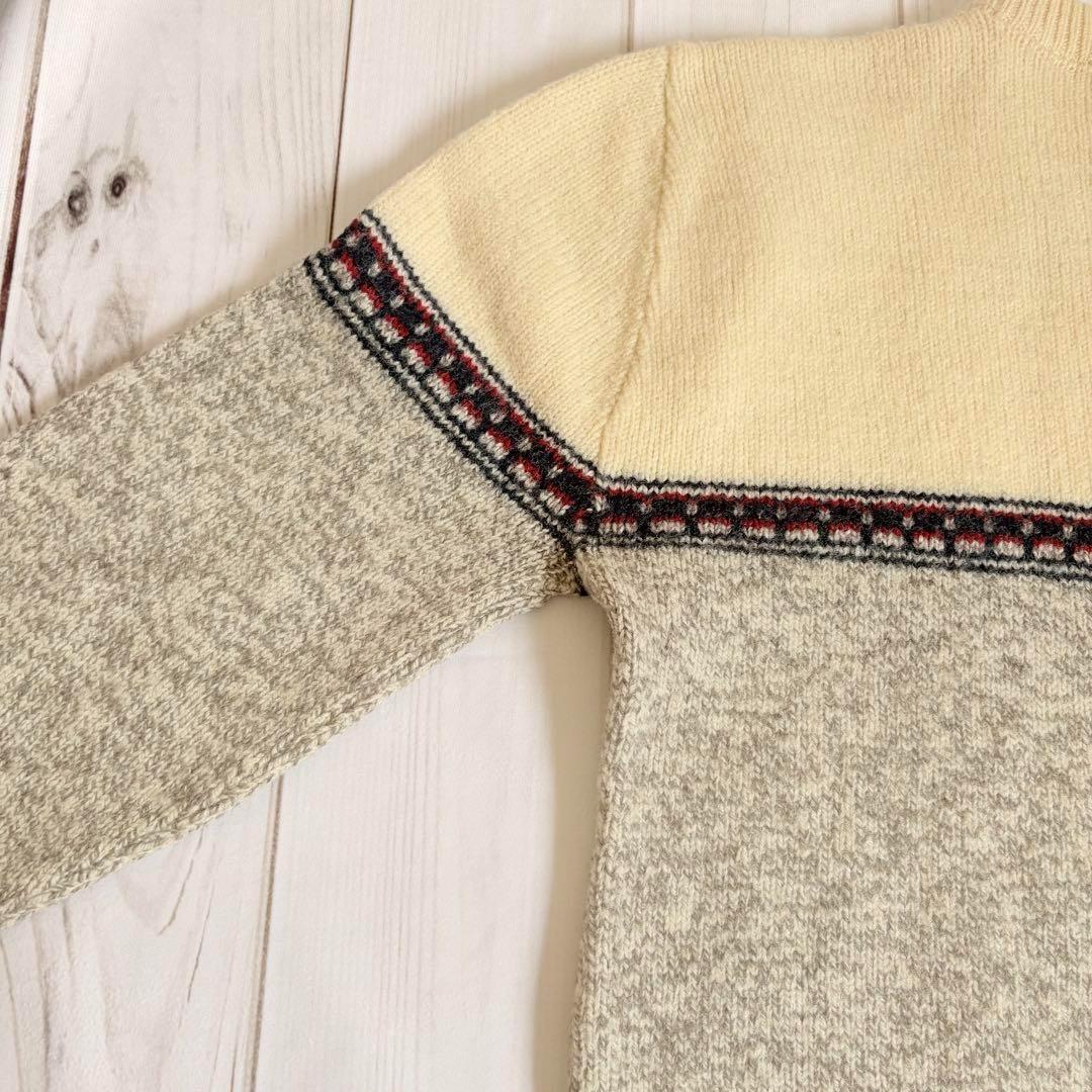 【美品】Pendleton ペンドルトン バージンウールカバーブロックセーター