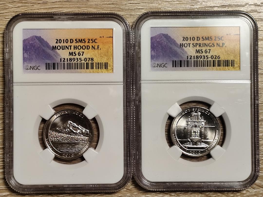 h*o様 NGC MS67☆2010D アメリカ 25セント ナショナルパーク - メルカリ