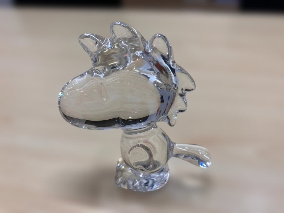 超美品 Baccarat バカラ ウッドストック 置物 フィギュリン スヌーピー