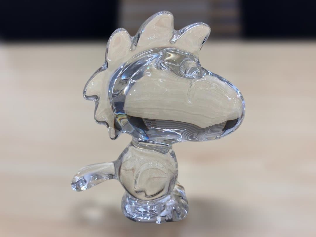 超美品 Baccarat バカラ ウッドストック 置物 フィギュリン スヌーピー