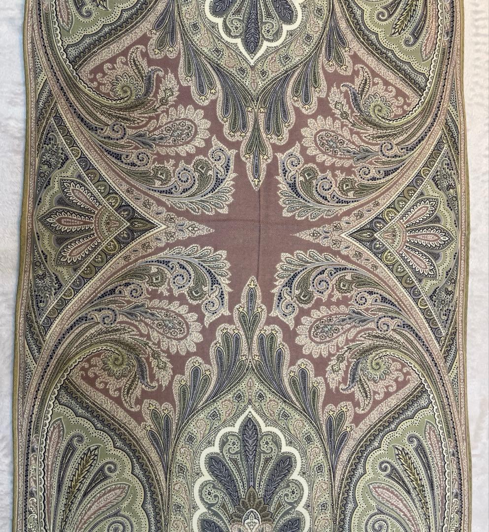 ETRO エトロ ペイズリー柄ストール イタリア製 ウール シルク - メルカリ