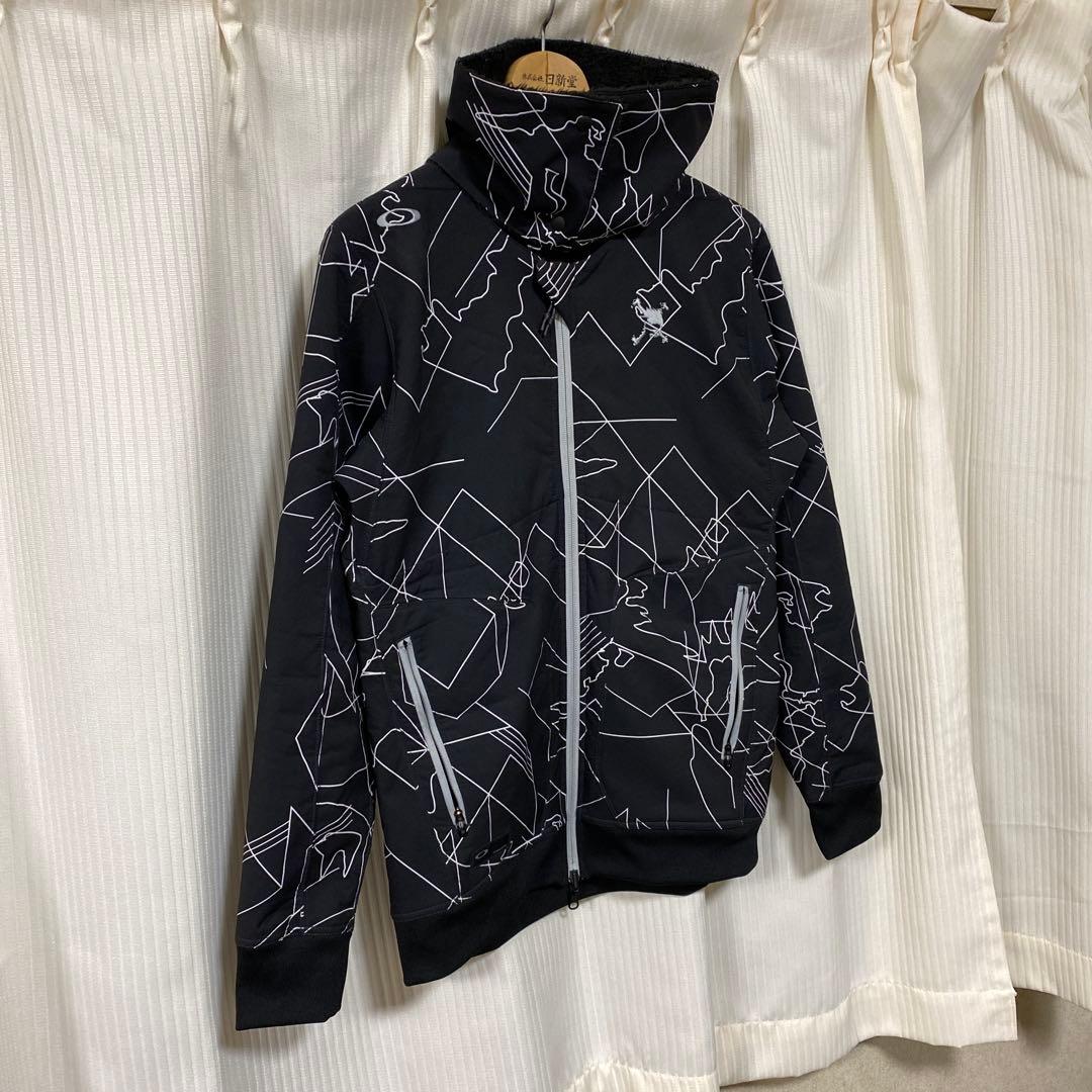 美品OAKLEYオークリーメンズ ゴルフ リバーシブル長袖ウインドブレーカー M