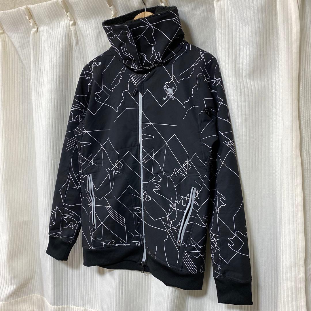 美品OAKLEYオークリーメンズ ゴルフ リバーシブル長袖ウインドブレーカー M