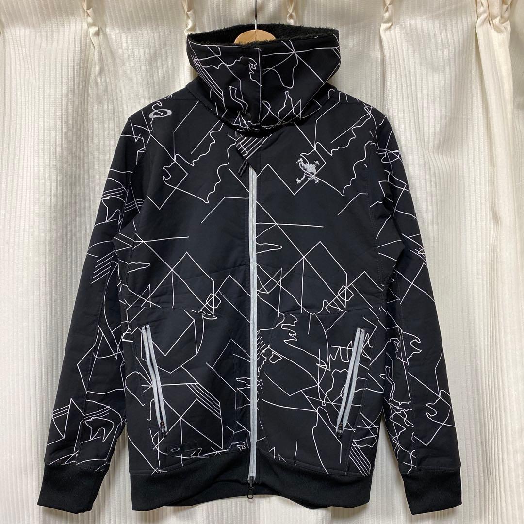 美品OAKLEYオークリーメンズ ゴルフ リバーシブル長袖ウインドブレーカー M