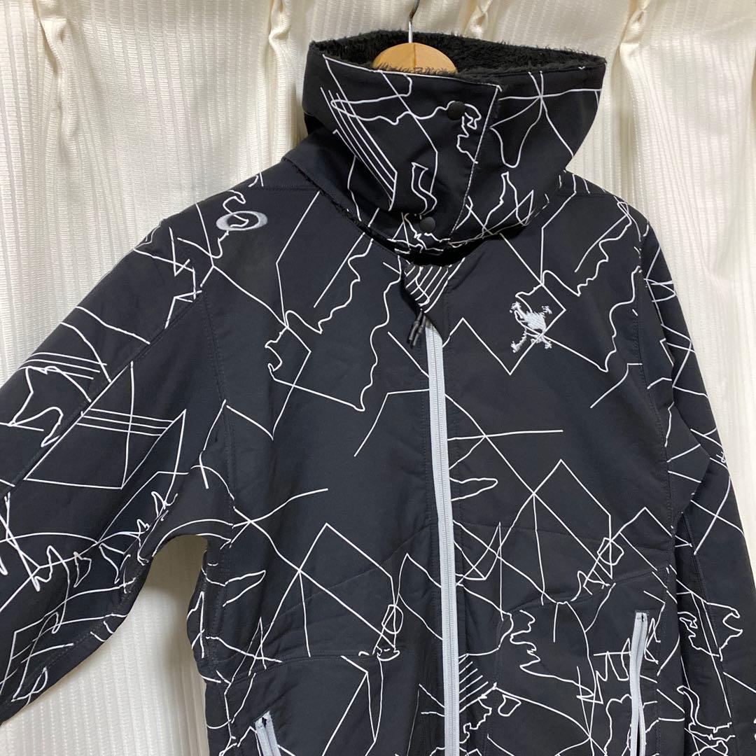 美品OAKLEYオークリーメンズ ゴルフ リバーシブル長袖ウインドブレーカー M