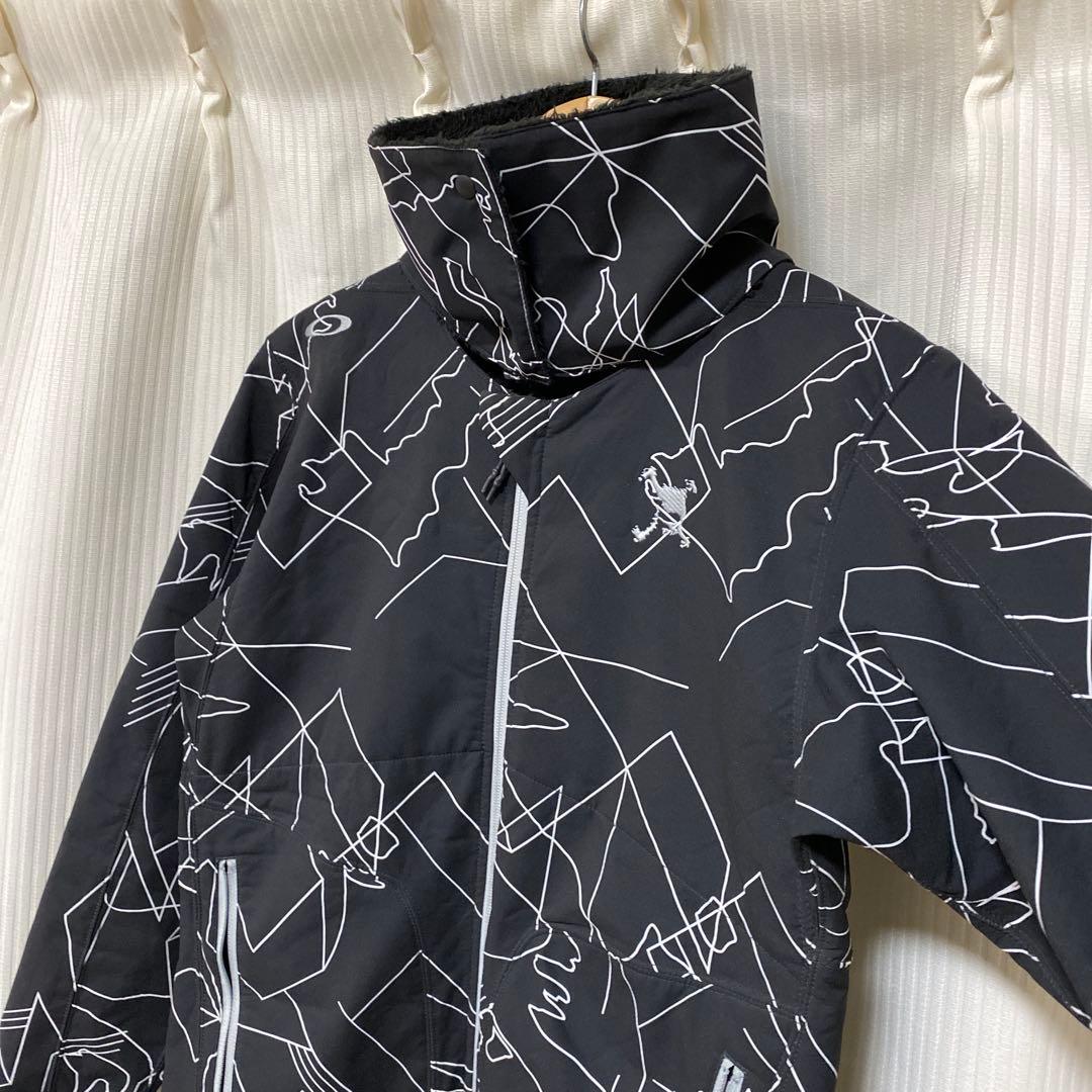 美品OAKLEYオークリーメンズ ゴルフ リバーシブル長袖ウインドブレーカー M