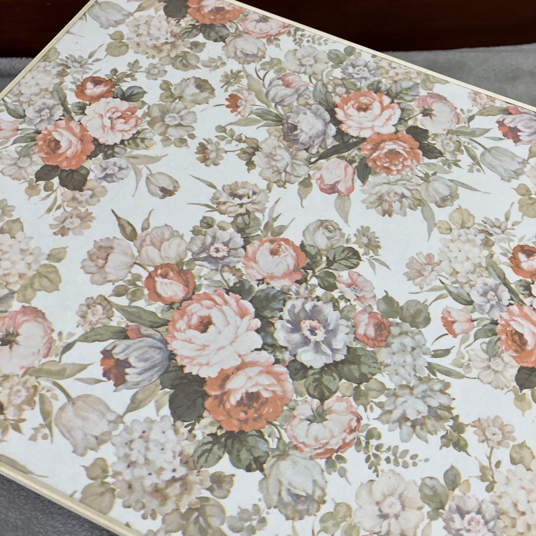 昭和レトロ 折りたたみ テーブル 花柄￼ - メルカリ