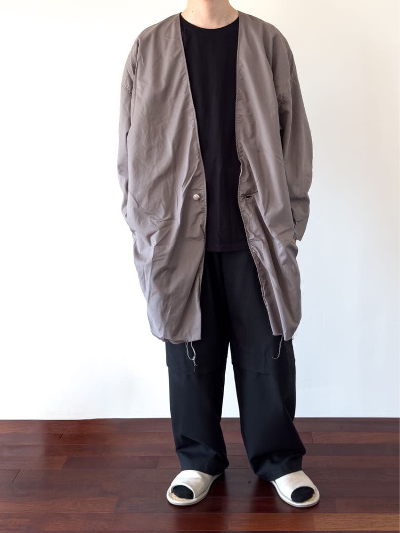 ジャケット・アウター issue things No Collar Coat grey