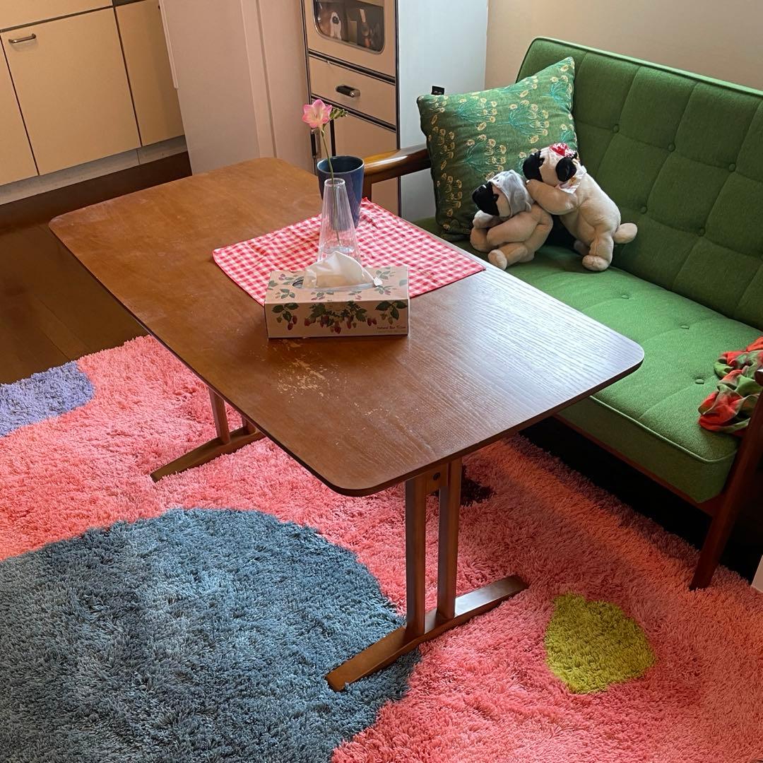 カリモク60 カフェテーブル1200 ウォールナット色