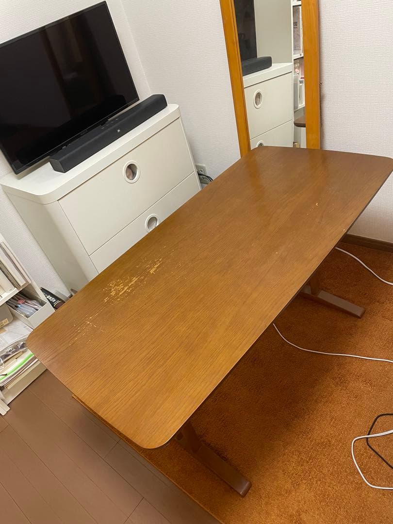 カリモク60 カフェテーブル1200 ウォールナット色