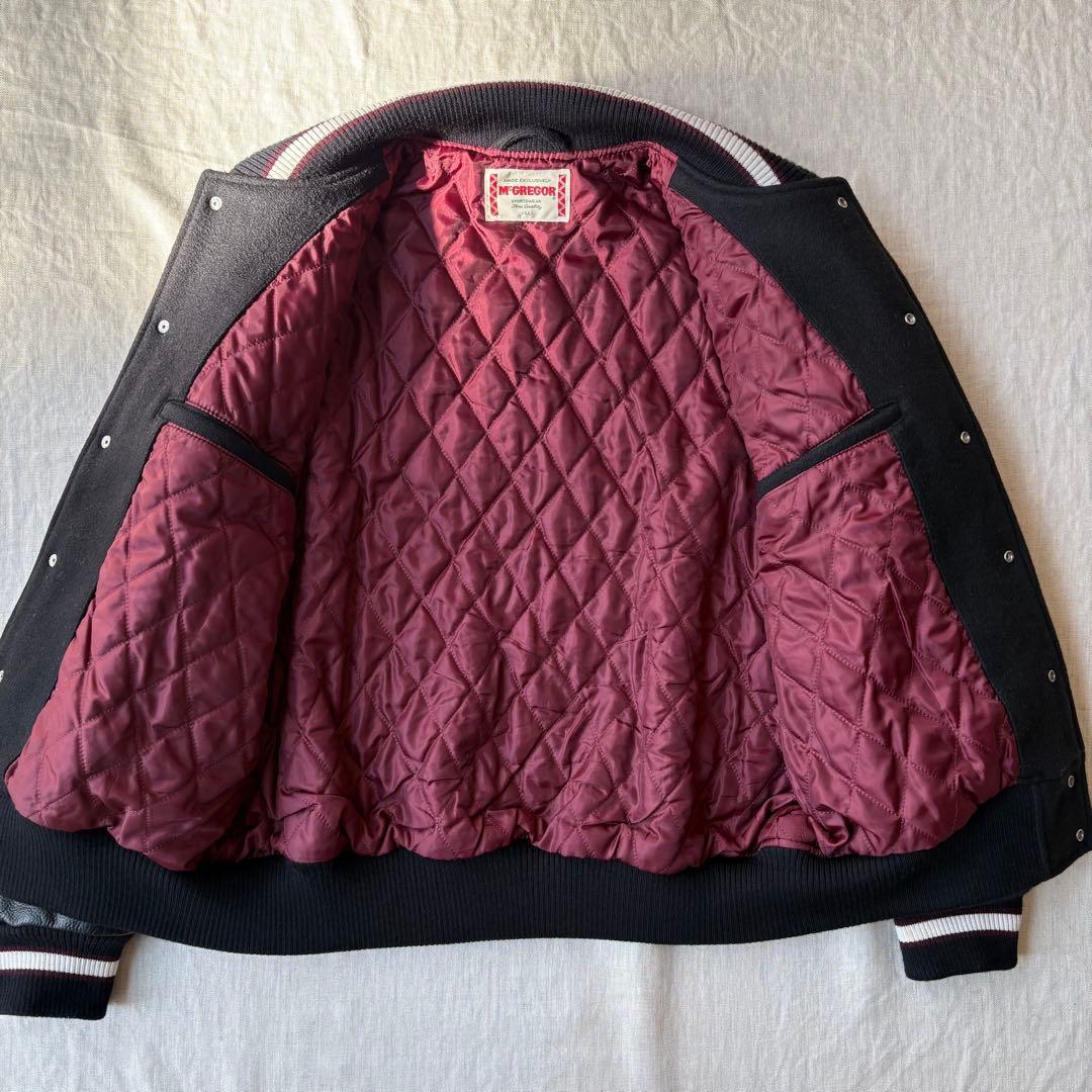 McGREGOR マクレガー スタジャン 袖レザー アワードジャケット 牛革