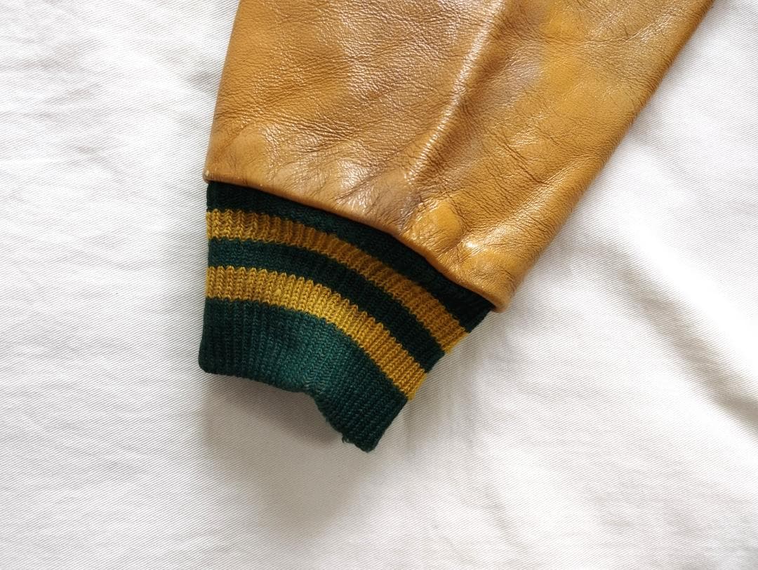 【Vintage】Delong スタジャン　USA製 ７０ｓデビル　スカル