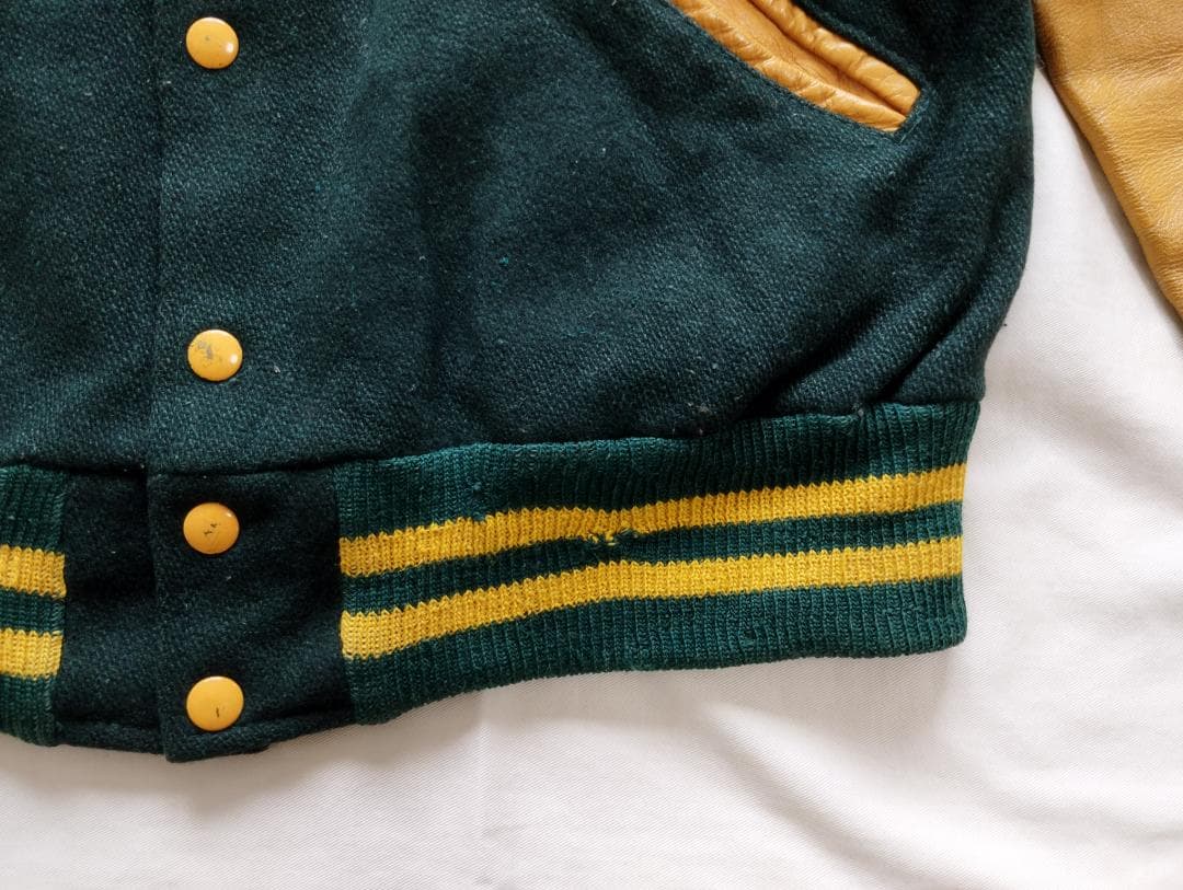 【Vintage】Delong スタジャン　USA製 ７０ｓデビル　スカル