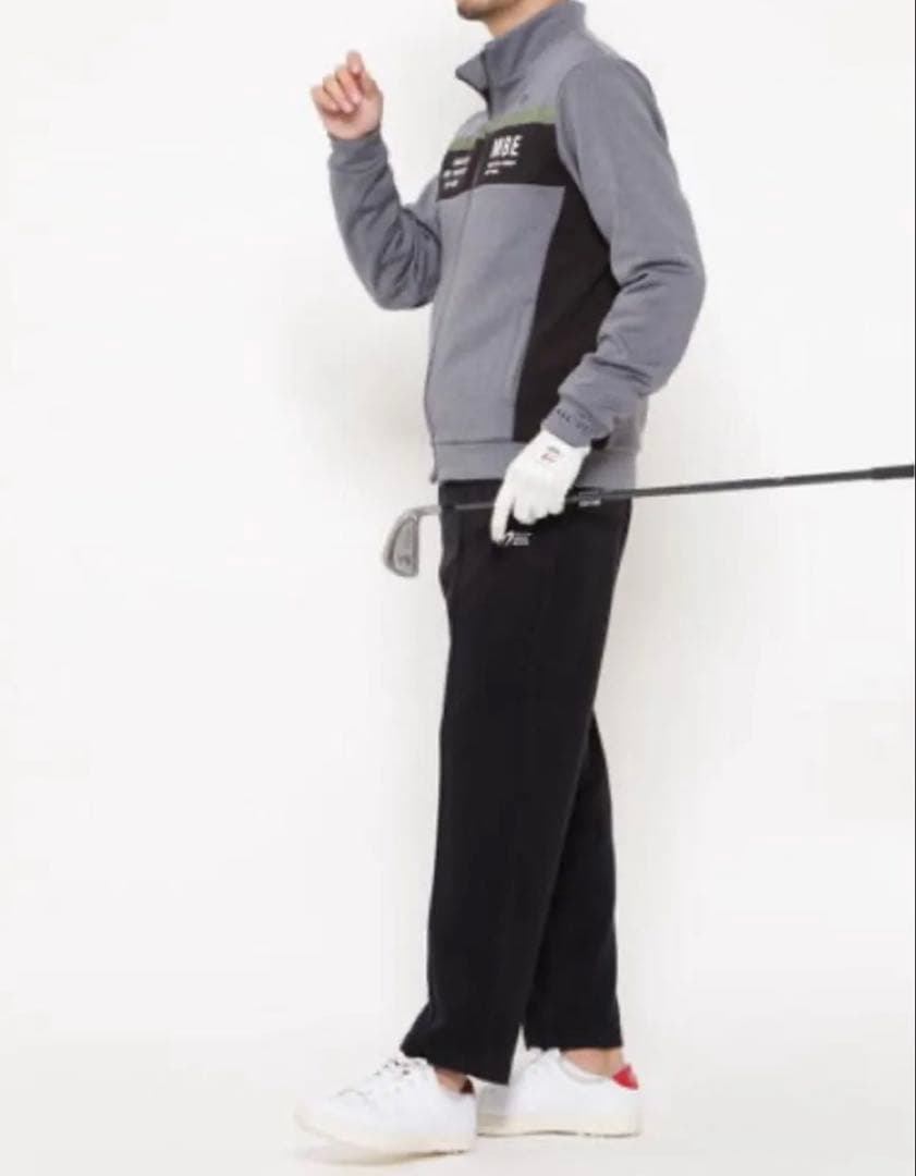 新品 パーリーゲイツ マスターバニー ソリストヒート ツイルパンツ(5)L/黒