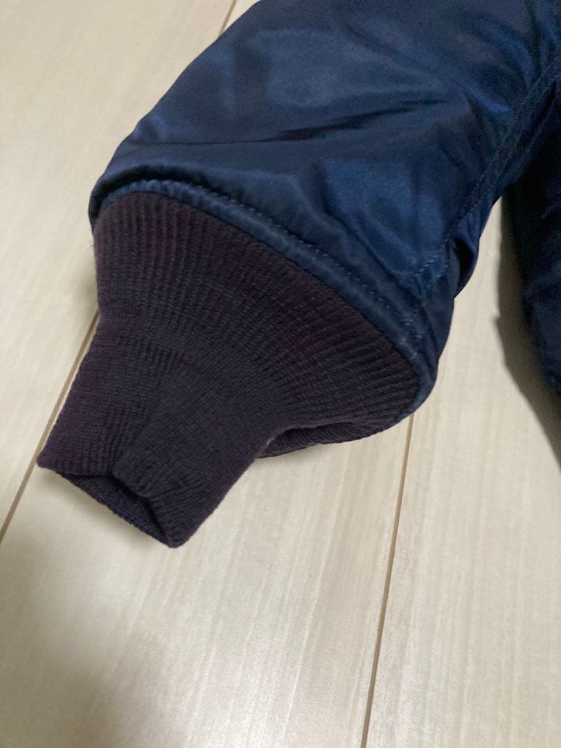 50s復刻 米国製 アルファ B-15C フライトジャケット ネイビー 38