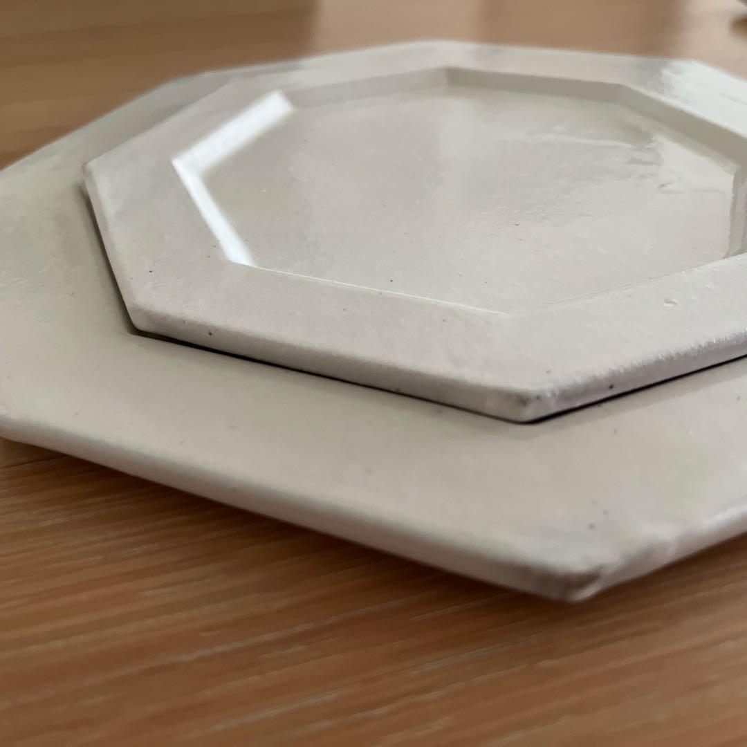 桑原哲夫　八角皿　2枚セット