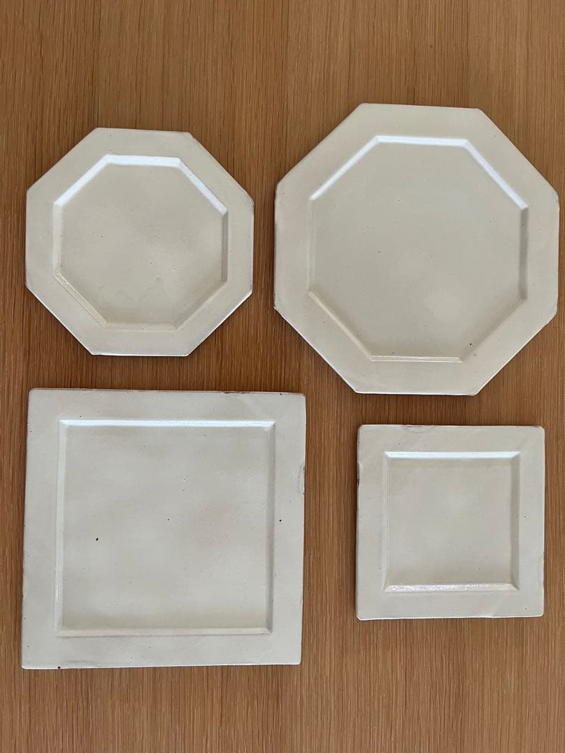 桑原哲夫　八角皿　2枚セット