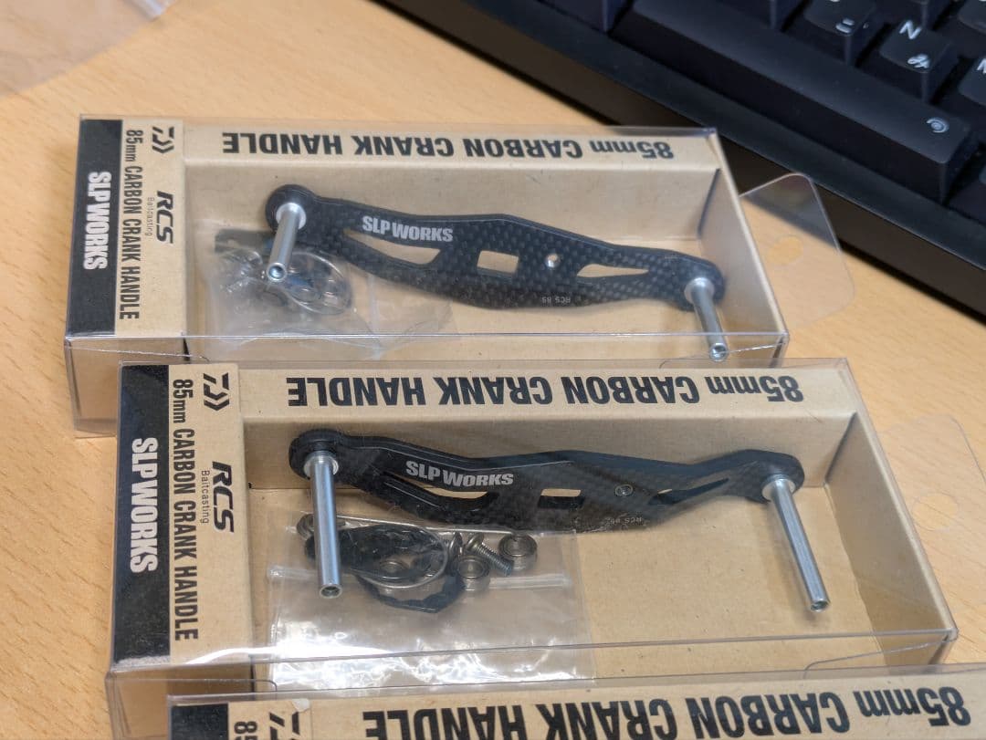 ダイワ SLPワークス カーボンクランクハンドル 85mm ③