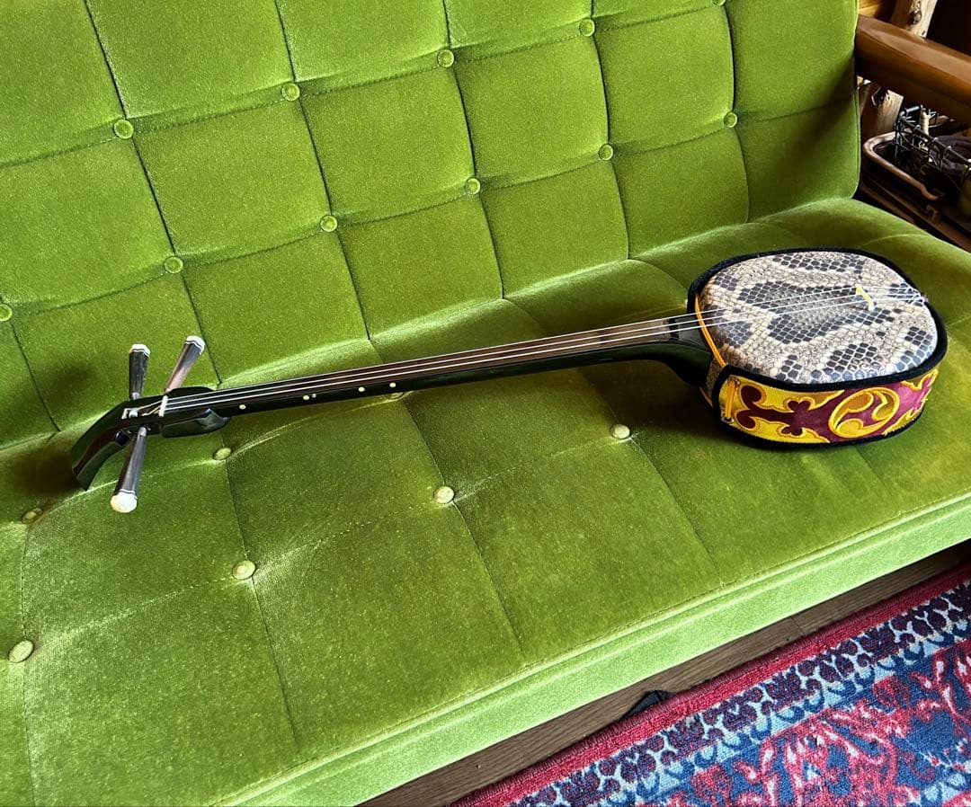 沖縄 三線 和楽器 民謡楽器 人工皮 初級者用