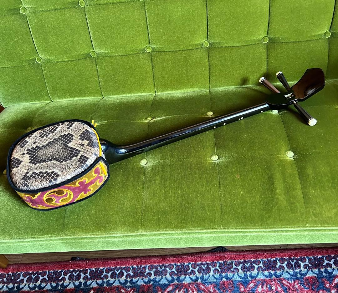 沖縄 三線 和楽器 民謡楽器 人工皮 初級者用