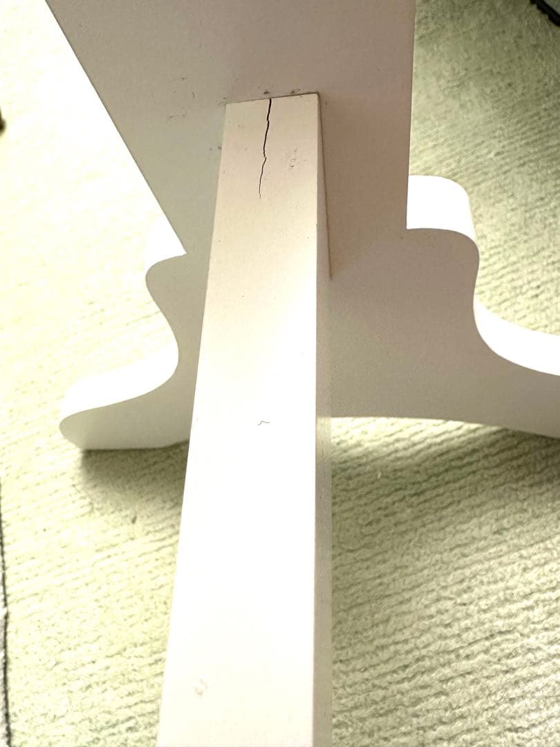 3月7日まで《未使用に近い》ホワイトスタンドミラー アクセサリー収納付き♡♢♡