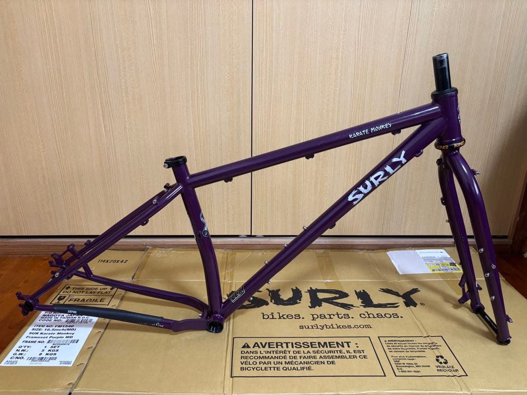 サーリー　カラテモンキー　フレームセット(M)＋ヘッドセット＋スタンド&台座等