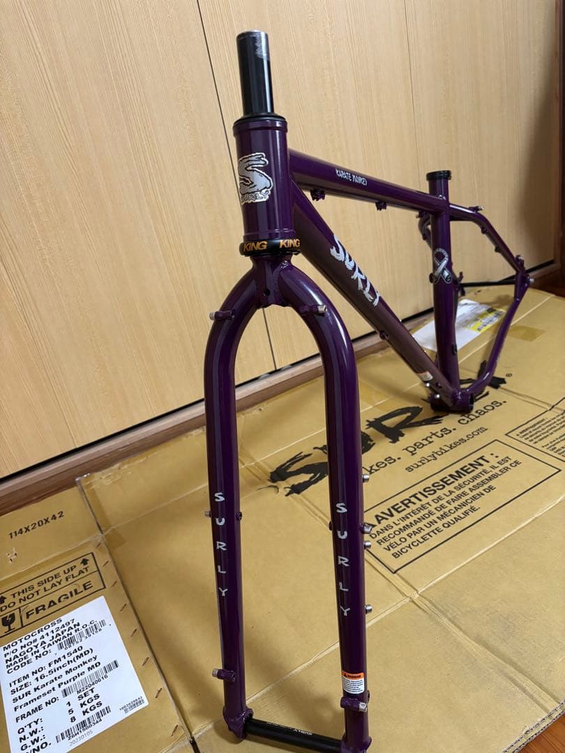 サーリー　カラテモンキー　フレームセット(M)＋ヘッドセット＋スタンド&台座等