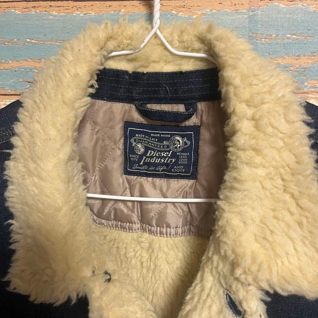 DIESEL ディーゼル デニム ボアジャケット XL
